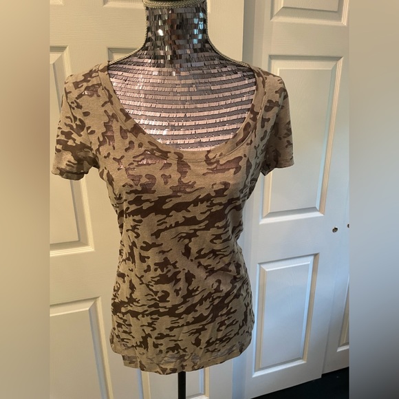 City Streets Tops - City Streets Burn-Out Camo Top